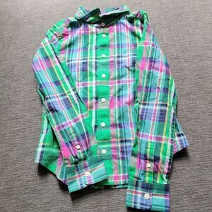 Polo Ralph Lauren Boy's Multicolor 100% Cotton Button Down Casual Shirt …